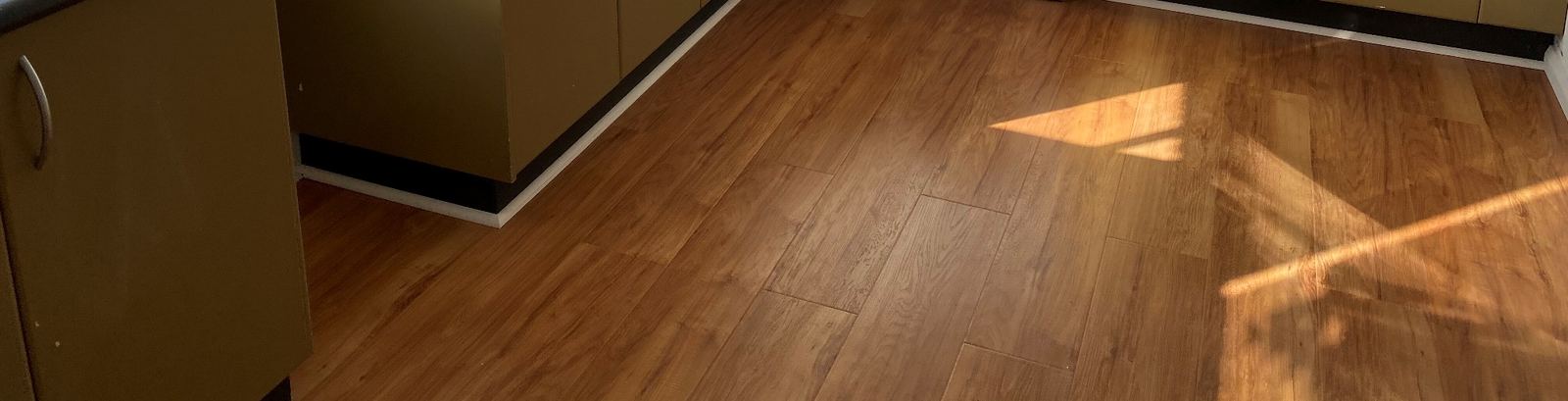 Sanded and polished floorboards